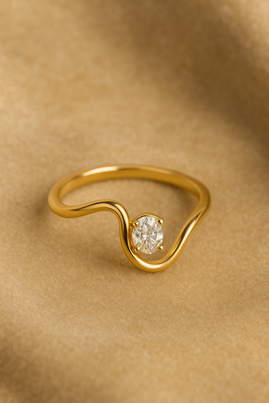 The Silver Wave Ring – Handcrafted 925 Silver Gemstone Ring 💎