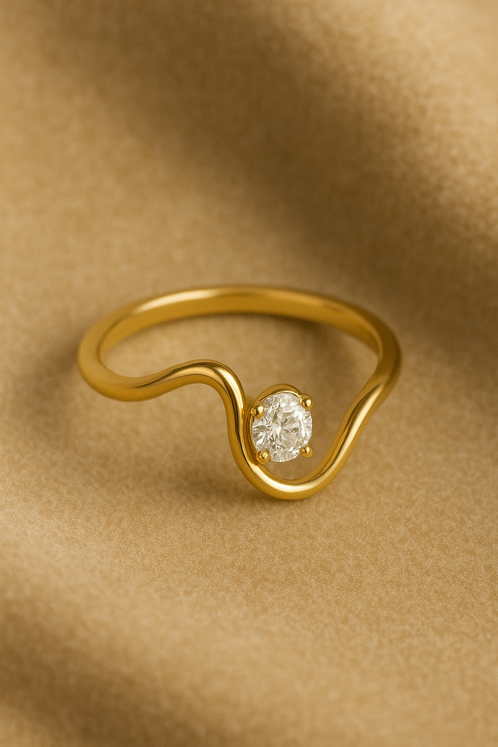 The Silver Wave Ring – Handcrafted 925 Silver Gemstone Ring 💎