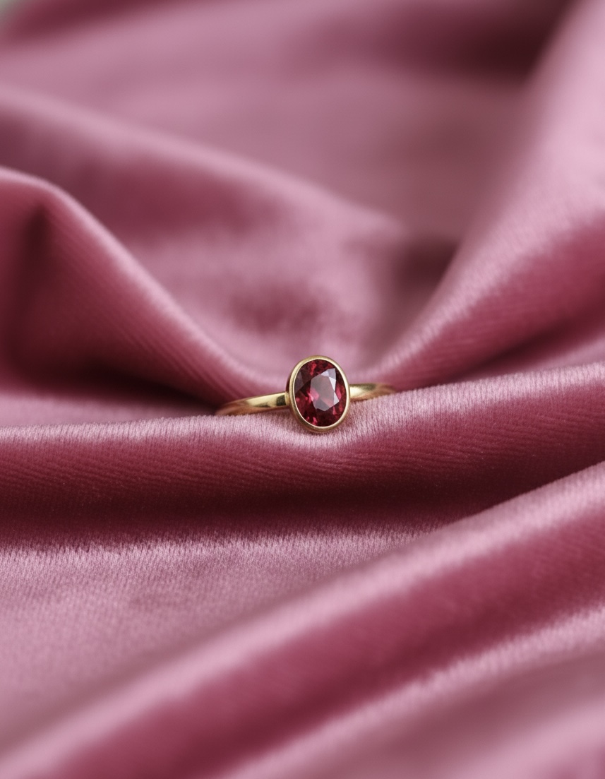 💎 Natural Garnet Elegance Ring – Radiance in Every Glance