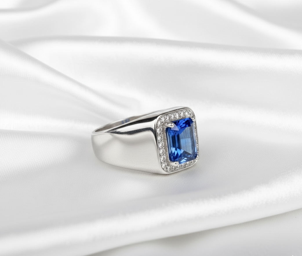 💎 Royal Blue Sapphire Ring – The Essence of Power and Elegance 💎