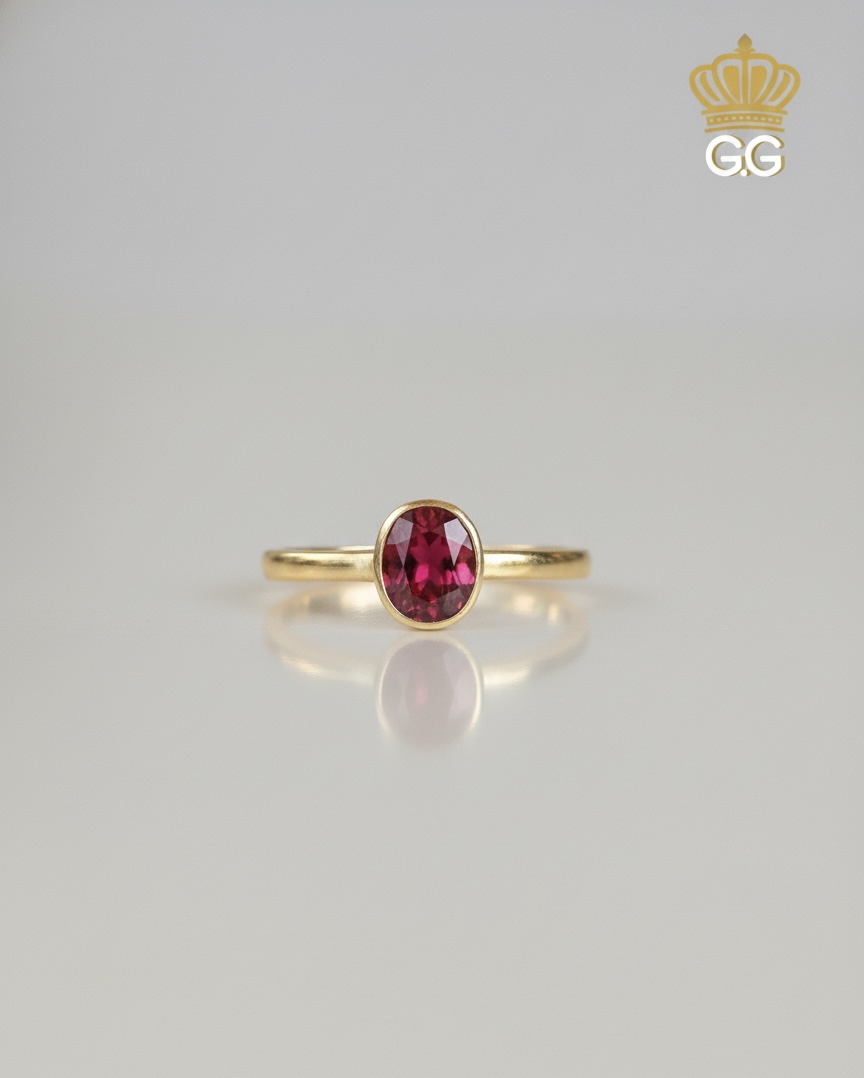 💗 Pink Aura Silver Ring